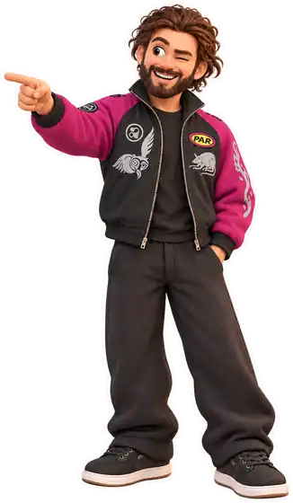 Clay Sviat winking and pointing